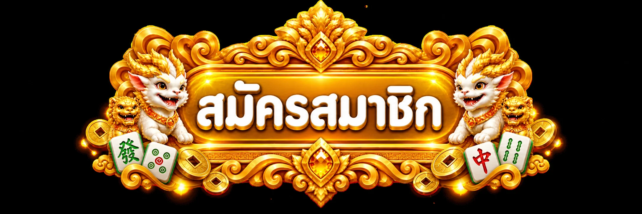 ปุ่มเข้าสู่ระบบและสมัคร SHARK89 โทนทองดำ
